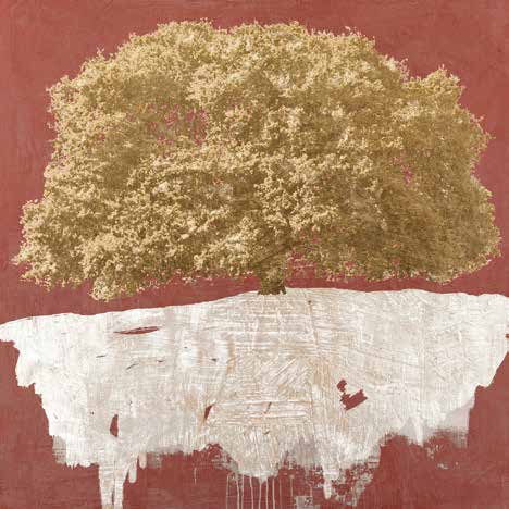 1AI5254 - Alessio Aprile - Golden Tree on Red