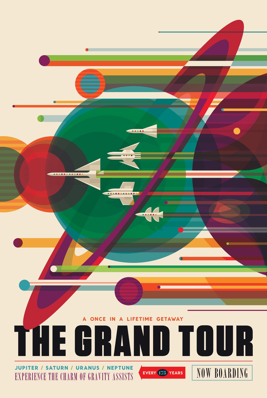 The Grand Tour - JPL Travel Poster - Visions of the Future Collection