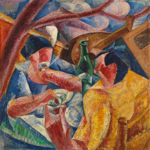 1AA8034 - UMBERTO BOCCIONI - Sotto il pergolato a Napoli, 1914