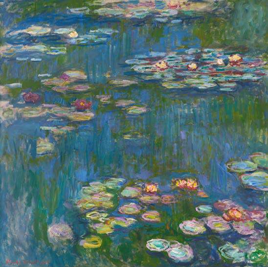 1CM7714 - CLAUDE MONET - Water Lilies (detail)