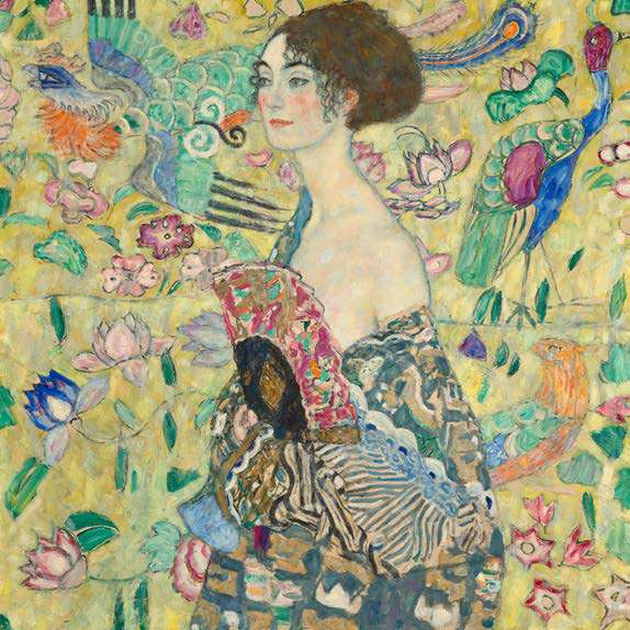 1GK7644- GUSTAV KLIMT - Lady with Fan, 1917-1918