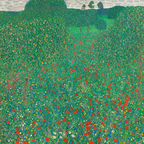 1GK7651 - GUSTAV KLIMT - Flowering Poppies, 1907