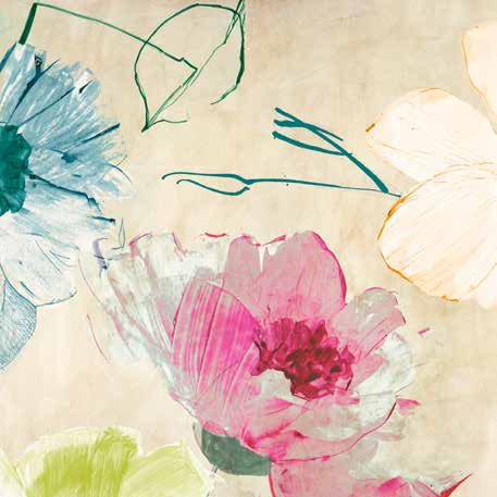 1KP6419 - Kelly Parr - Colorful Floral Composition I (detail)