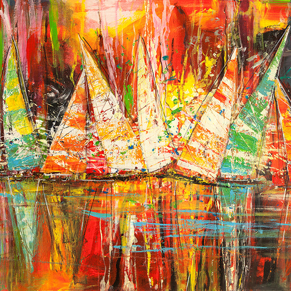 1LR7546 - LUIGI FLORIO - Sotto una luna rossa (detail)