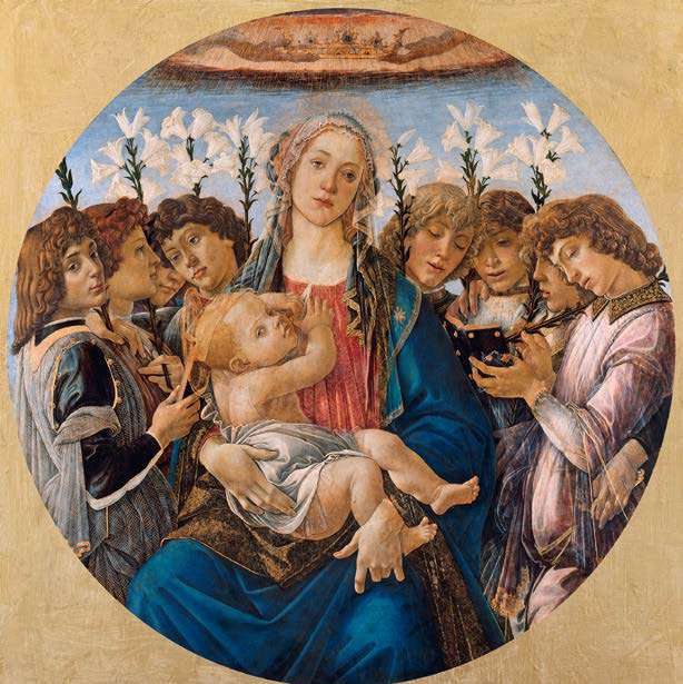 1SB7688 - SANDRO BOTTICELLI - Mary with the Child and Singing Angels, 1477