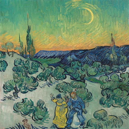 1AA7348 - Vincent van Gogh - A Walk at Twilight, 1890
