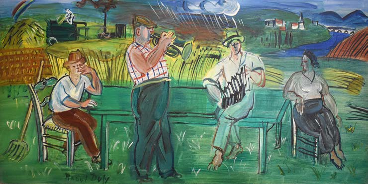 2AA7346 - Raoul Dufy - Musiciens à la campagne