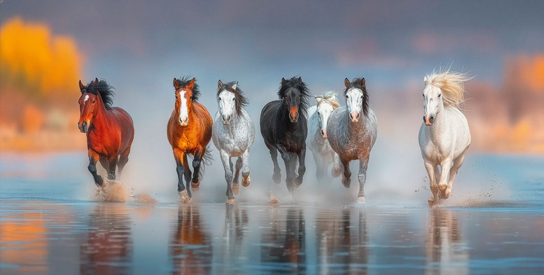 2AP7955 - PANGEA IMAGES - Wild Horses