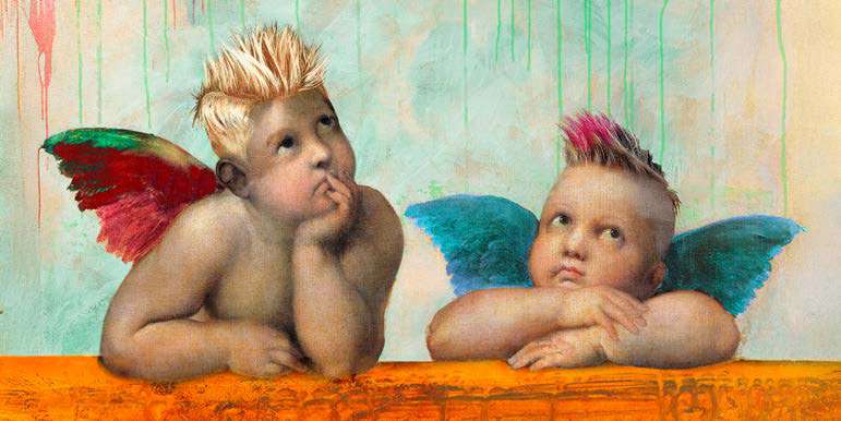 2EH7906 - ERIC CHESTIER - Careless Little Punks (detail)