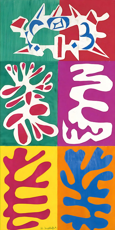 2HM7575 - HENRI MATISSE - Le panneau au masque, 1947