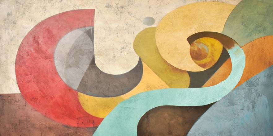 2PW7787 - PETER WINKEL - Red Moon and Waves