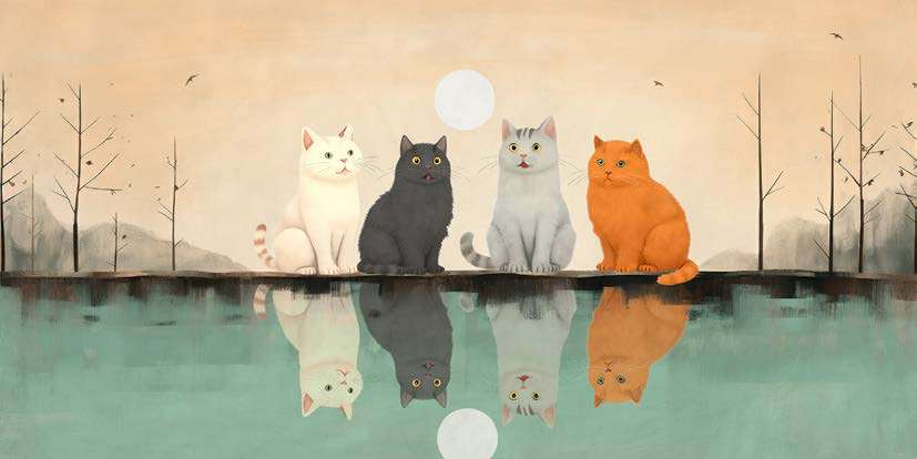 2SL7834 - STEF LAMANCHE - Friends in the moonlight