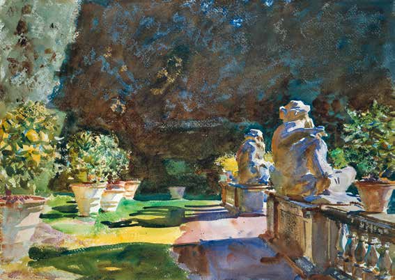 3AA6536 - John Singer Sargent - Villa di Marlia, Lucca