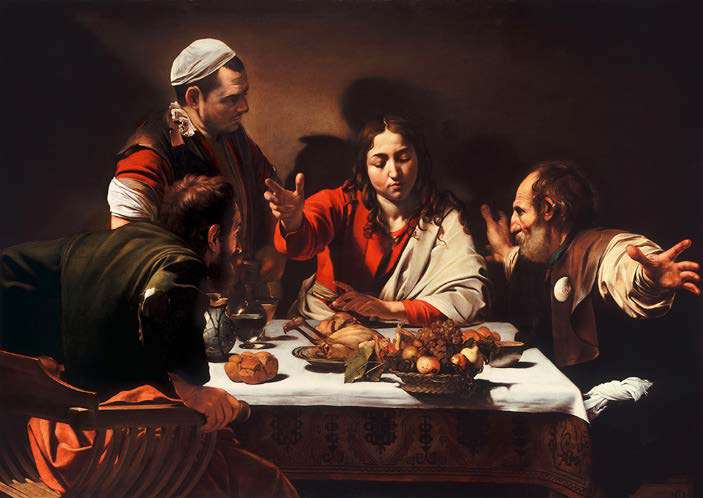 3AA7685 - CARAVAGGIO - Supper at Emmaus