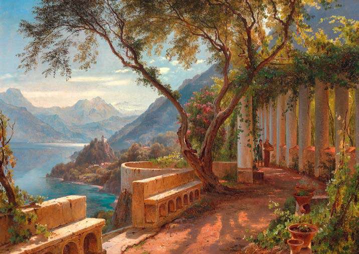 3AA7691 - CARL FREDERIC AAGAARD - Italian Loggia, 1877