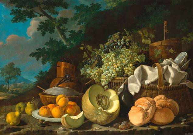 3AA7701 - LUIS EGIDIO MELÉNDEZ - The Afternoon Meal (La Merienda), c. 1772