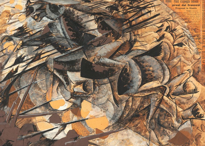 3AA8040 - UMBERTO BOCCIONI - Carica di lancieri, 1915
