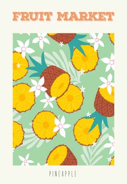 3AC7219 - Atelier Deco - Fruit Market: Pinapple
