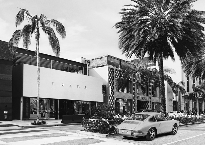 3AP7728 - JULIAN LAUREN - Rodeo Drive, Beverly Hills, California (BW)
