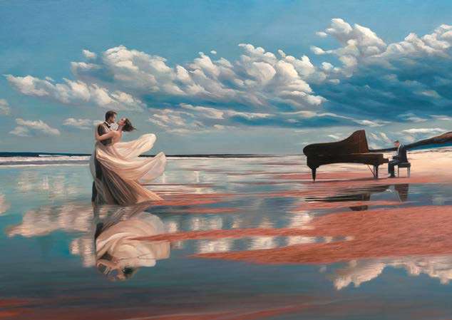 3BN7950 - PIERRE BENSON - Dancing on the Clouds (detail)