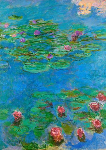 3CM7715 - CLAUDE MONET - Water Lilies (detail), c. 1914-1917
