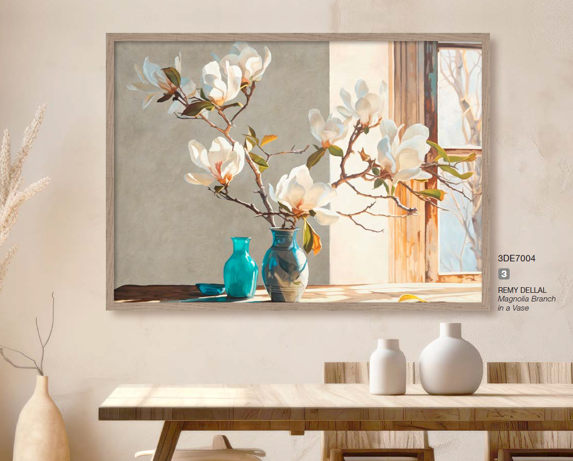 3DE7004 - Remy Dellal - Magnolia Branch in a Vase