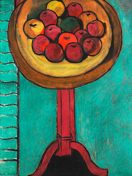 3HM7467 - H. MATISSE - Bowl of Apples on a Table, 3 1916