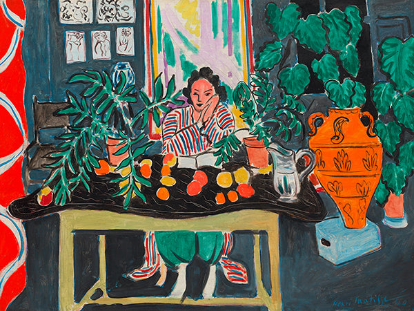 3HM7585 - HENRI MATISSE - Interior with an Etruscan Vase