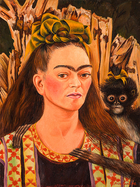3KF7591 - FRIDA KAHLO - Self-portrait with Monkey, 1945