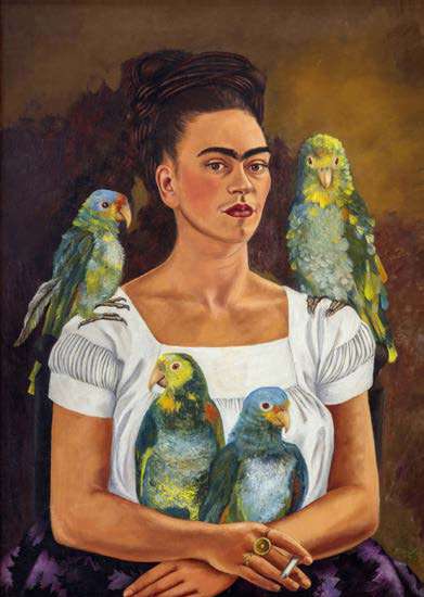 3KF7725 - FRIDA KAHLO - Me and My Parrots, 1941