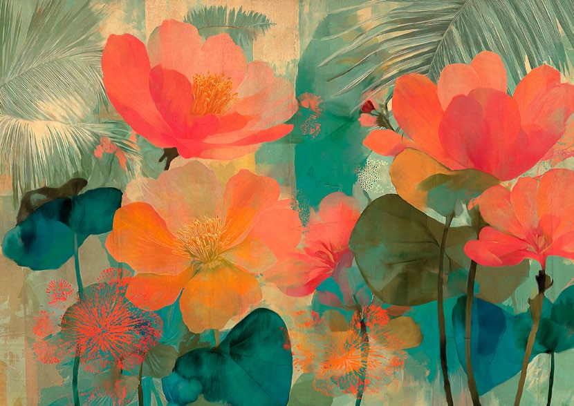 3KP7972 - KELLY PARR - Floral Panel #2