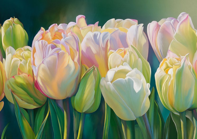 3LC7978 - LUCA VILLA - Field of Tulips (detail)