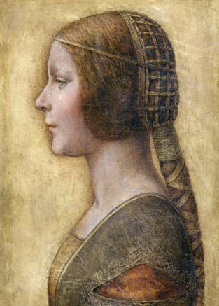 3LV7364 - Leonardo da Vinci - Profilo di giovane donna, 1495