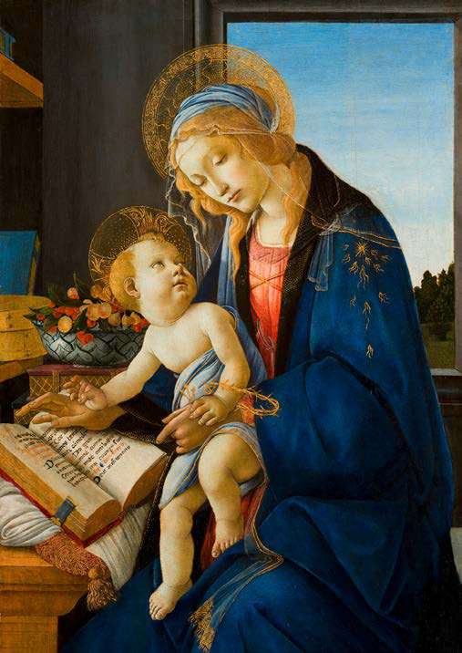 3SB7689 - SANDRO BOTTICELLI - The Virgin and Child (The Madonna of the Book), 1480