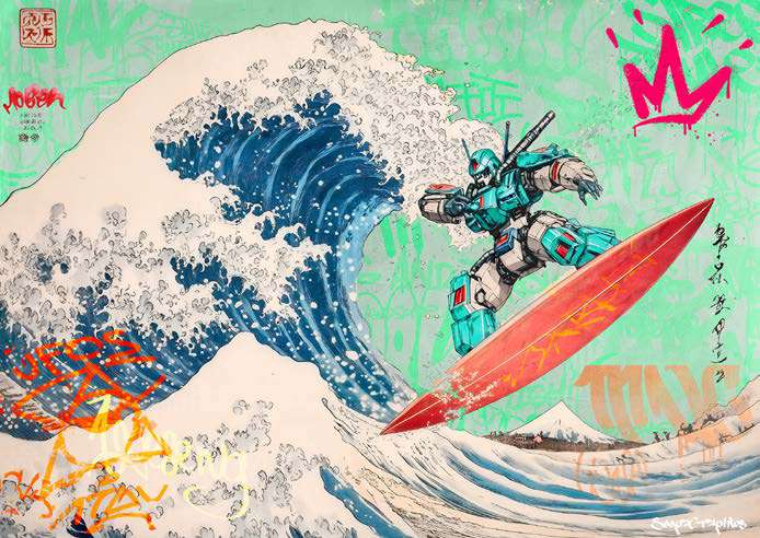 3SG7826 - SOOPERGRAPHICS - Mecha Surfing Machine