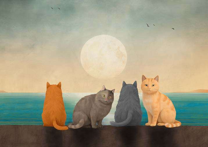 3SL7832 - STEF LAMANCHE - Under the Moon (detail)