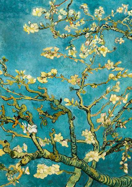 3VG7723 - VINCENT VAN GOGH - Mandorlo in fiore (detail)