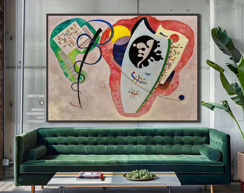 3WK7340 - Wassily Kandinsky - Deux Entourages