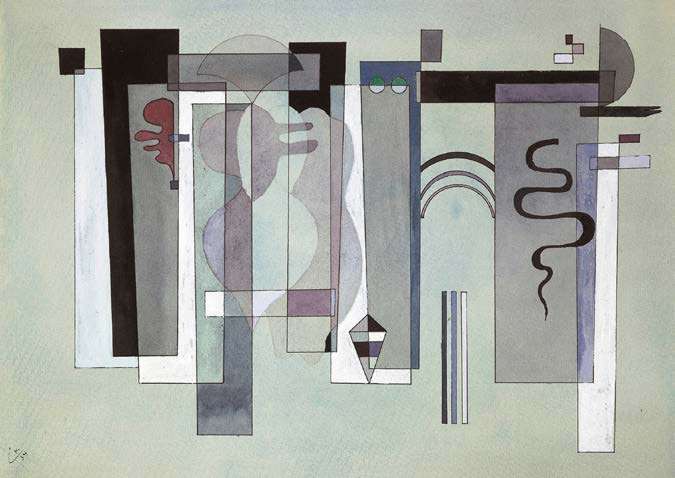 3WK7660 - WASSILY KANDINSKY - Reunited Surfaces, 1934