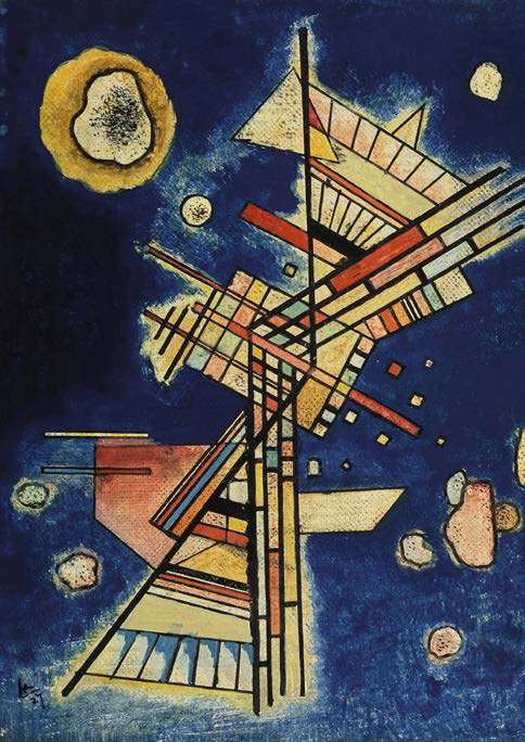 3WK7663 - WASSILY KANDINSKY - Dunkle Kühle (Dark Freshness), 1927