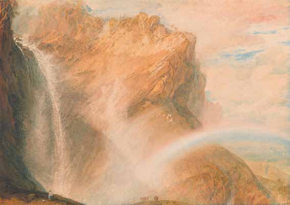 3WT6544 - William Turner - Upper Fall of the Reichenbach, Rainbow
