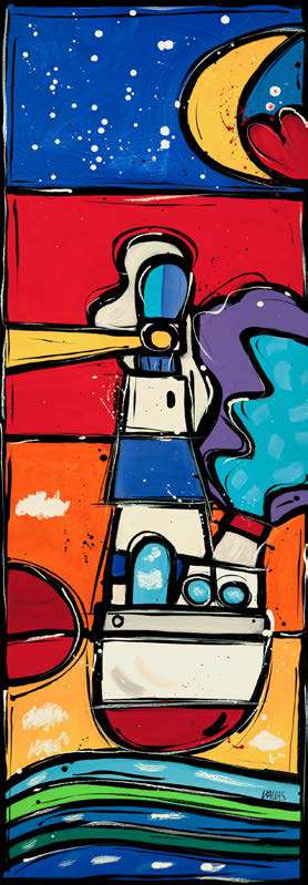 4WA7817 - WALLAS - Faro in blu