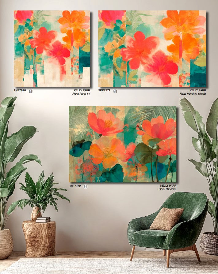 3KP7972 - KELLY PARR - Floral Panel #2