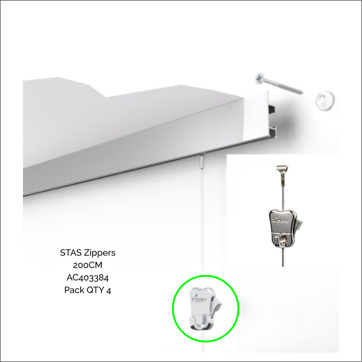 STAS Zippers - Pack of 4 - AC403384