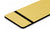 Laser Engraved Plaque - Metallic Brushed European Gold / Black Text/Graphics