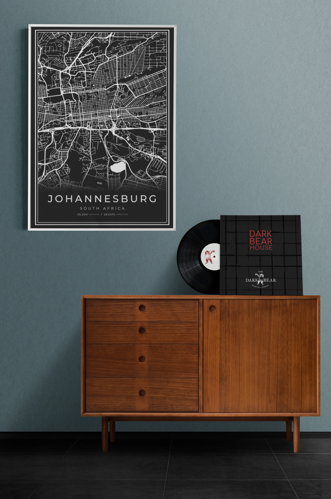 Johannesburg City Street Map - Design 00