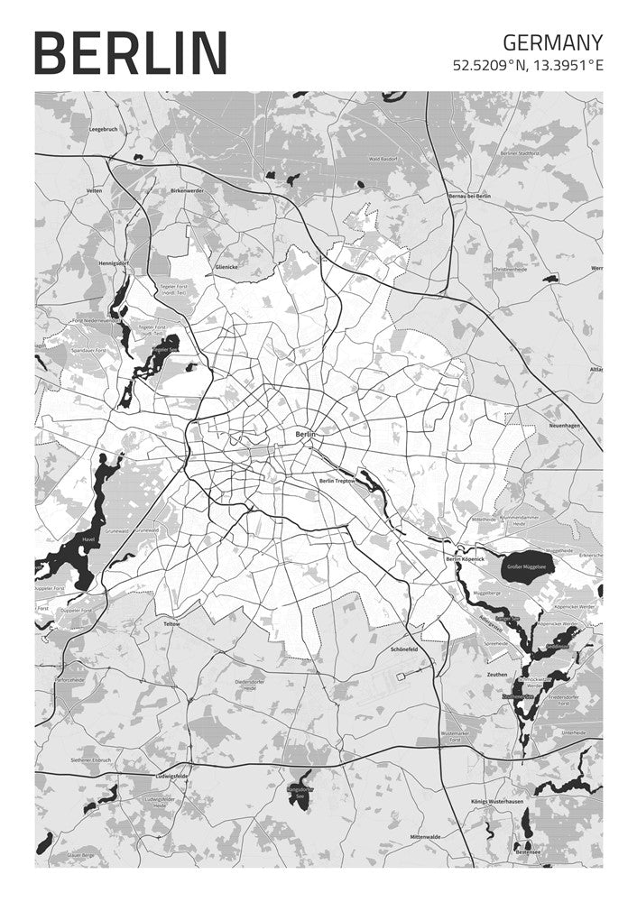 Berlin City Street Map - Ada07