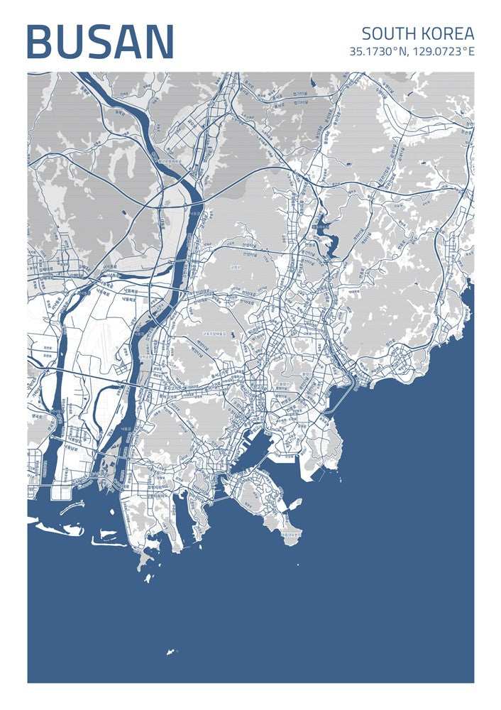 Busan City Street Map - Ada15