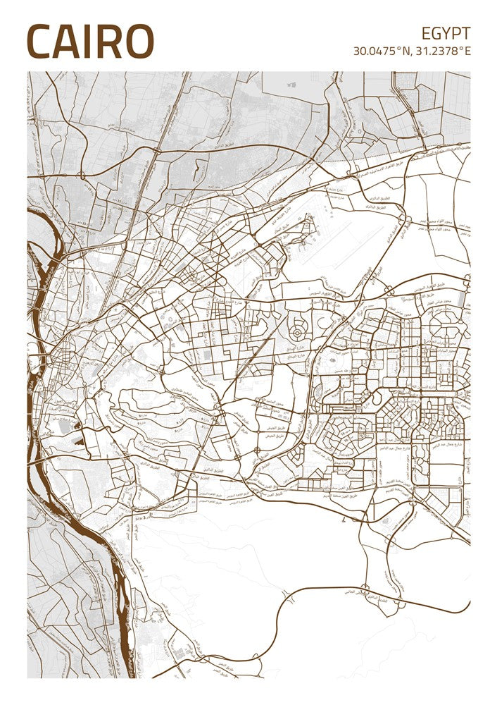 Cairo City Street Map - Ada16
