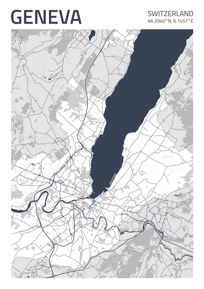 Geneva City Street Map - Ada33